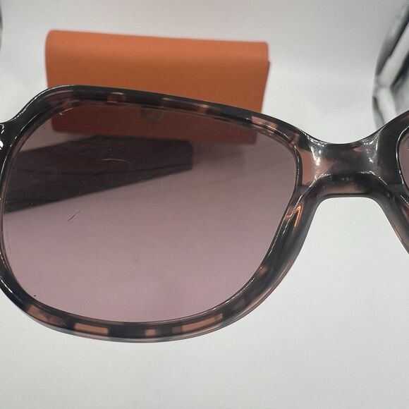 Tory Burch Sunglasses Tortoise Shell Frame Exaggerated Cat Eye Rose Brown Lens main image 12